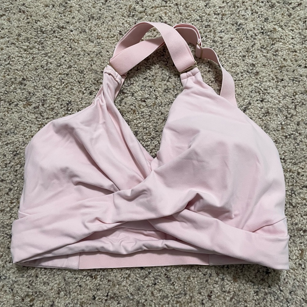 Buffbunny Large Light Pink Candywrap Sports Bra